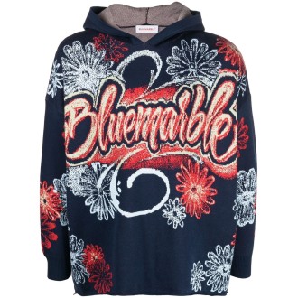 Bluemarble Knitted Jacquard Hoodie