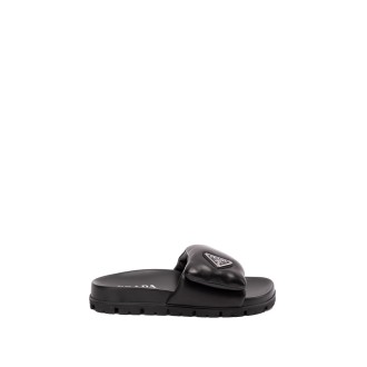 Prada Padded Nappa Leather Sandals