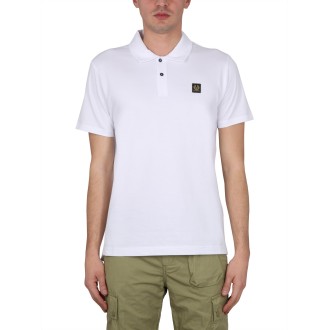 belstaff polo with logo patch