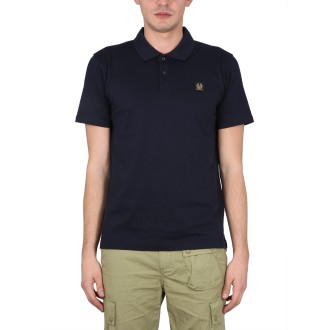 belstaff polo with logo patch