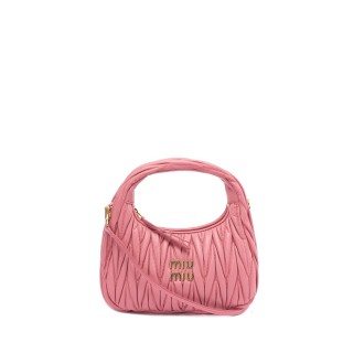 Miu Miu `Miu Wander` Matelassé Leather Mini Hobo Bag