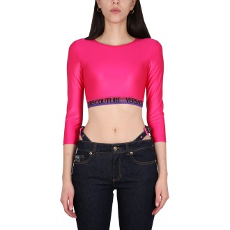versace jeans couture cropped top