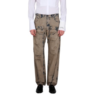 dolce & gabbana patchwork denim jeans