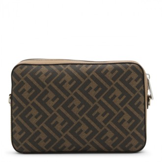 Fendi - Brown Cotton Crossbody Bag