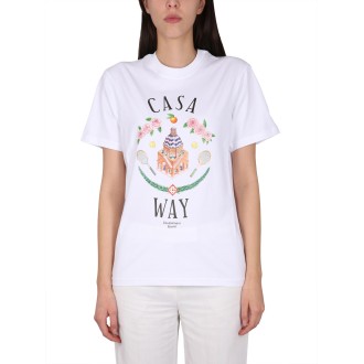 casablanca crewneck t-shirt