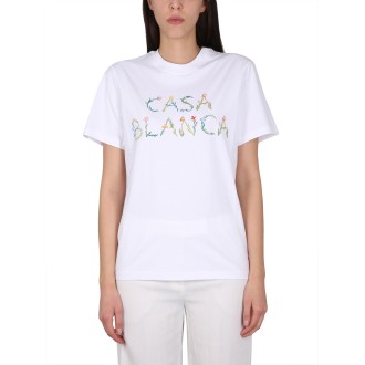 casablanca crewneck t-shirt