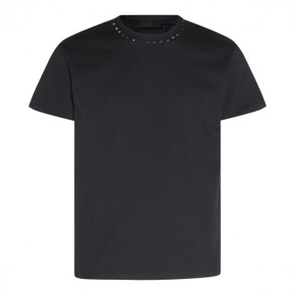 Valentino - Black Cotton Black Untitled T-shirt
