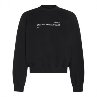 Off-white - Black And White Cotton Sweatshirt