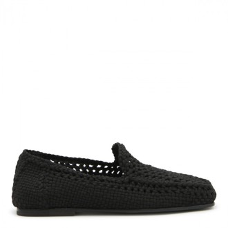 Dolce & Gabbana - Black Woven Loafers