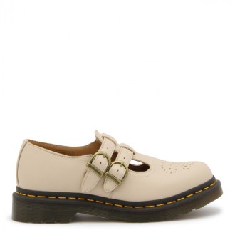 Dr. Martens - White Leather Mary Jane Loafers