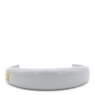 Miu Miu - Light Grey Vynil Handband
