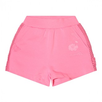 Monnalisa - Pink Peach Cotton Shorts