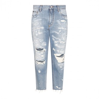 Dolce & Gabbana - Blue Cotton Jeans