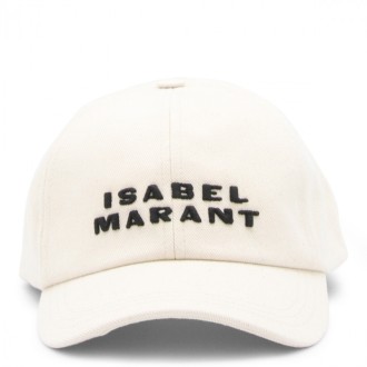 Isabel Marant - Ecru Cotton Baseball Cap