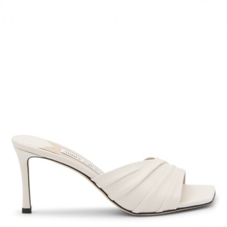 Jimmy Choo - Milk Leather Basil Mules