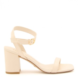 Stuart Weitzman - Seashell Leather Nearlybare Sandals
