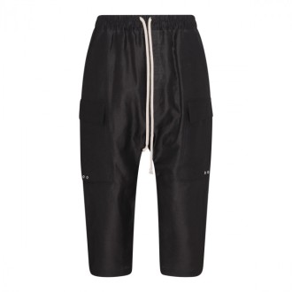 Rick Owens - Black Linen Blend Trousers