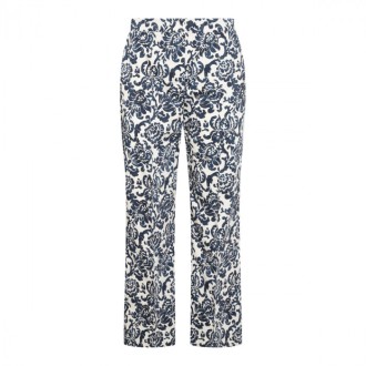 S Max Mara - Blue Cotton Aversa Pants