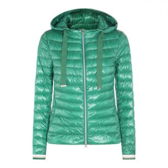 Herno - Green Vynil Puffer Down Jacket