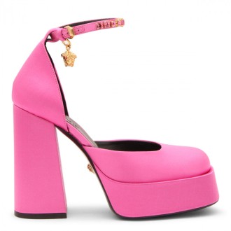 Versace - Pink Canvas Medusa Aevitas Pumps
