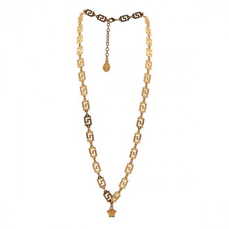 Versace - Gold-tone Brass Greca Necklace