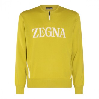 Zegna - Yellow Cotton Knitwear