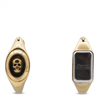 Alexander Mcqueen - Antique Gold Metal Clip Earrings