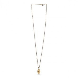 Alexander Mcqueen - Silver And Gold Metal Skull Plaque Necklace