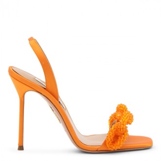 Aquazzura - Mango Leather Chain Of Love Sandals