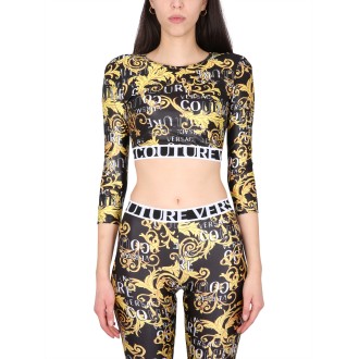 versace jeans couture cropped top
