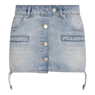 Courreges - Light Blue Denim Skirt