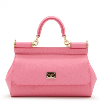 Dolce & Gabbana - Pink Leather Sicily Shoulder Bag