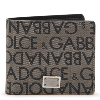 Dolce & Gabbana - Beige Canvas Wallet