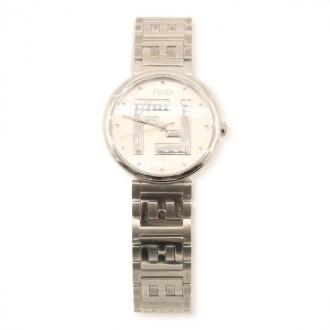 Fendi - Silver Metal 29mm Ff Watch