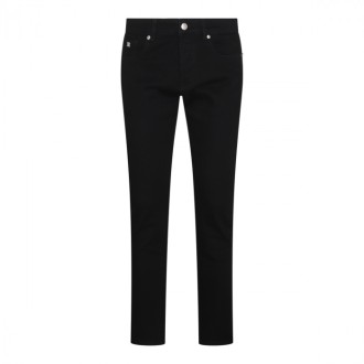 John Richmond - Black Cotton Blend Jeans