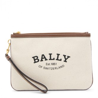 Bally - Beige Canvas Certhe Pouche