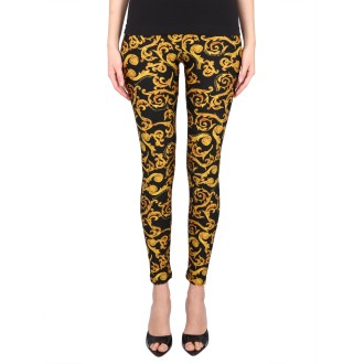 versace jeans couture leggings with logo