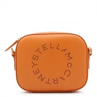 Stella Mccartney - Orange Faux Leather Stella Crossbody Bag
