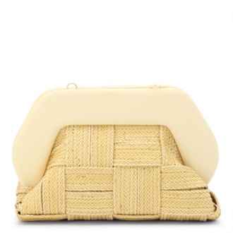 Themoire - Beige Straw Bios Clutch