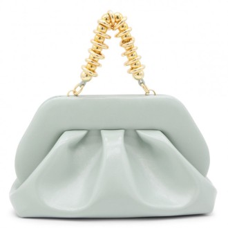 Themoire - Light Blue Faux Leather Bios Clutch Bag