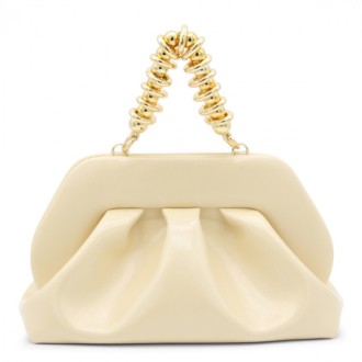 Themoire - Light Yellow Faux Leather Bios Clutch Bag