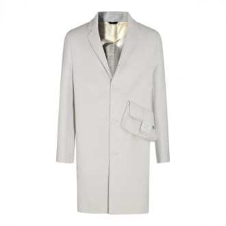 Fendi - White Wool Long Coat