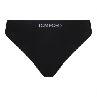 Tom Ford - Black Cotton Signature Thong