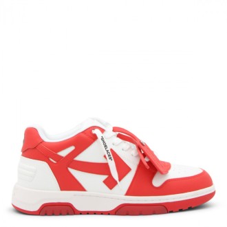 Off-white - Red And White Leather Out Of Office Sneakers