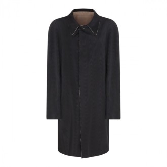 Maison Margiela - Beige-black Cotton Reversible Coat