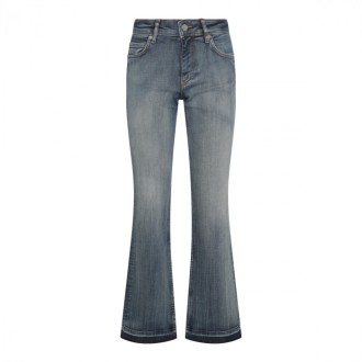 Ganni - Grey Cotton Blend Jeans