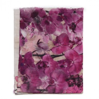 Faliero Sarti - Purple Cotton And Silk Blend Violetta Scarf