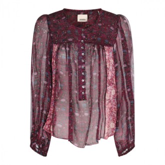 Isabel Marant - Fuchsia Silk Top