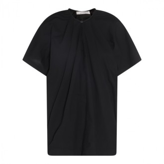 Lemaire - Black Cotton Parachute T-shirt