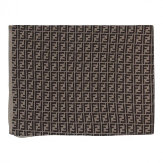 Fendi - Tabacco Cashmere And Cotton Blend Baby Blanket